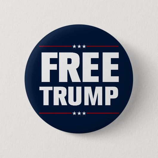 Trump 2024 Freier Trump Button (Vorderseite)