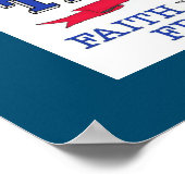 Trump 2024 - Freiheit der Familie Poster (Ecke)