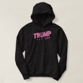 Trump 2024 Funny Donald Trump Pink Bubble Letters Hoodie (Design vorne)
