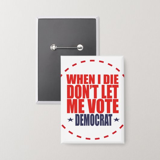 Trump 2024 Funny Gag Geschenk Button (Vorderseite/Rückseite)