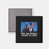 Trump 2024 für das Volk Magnet (Vorderseite/Rückseite)