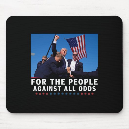 Trump 2024 für das Volk Mousepad (Vorne)