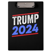 Trump 2024 für die Wahl von Präsident Donald Jr. M Klemmbrett (Vorderseite)