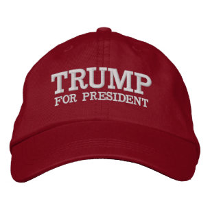 Trump 2024 für Präsident Bestickte Baseballkappe