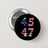 Trump 2024 für Präsident Button (Vorne & Hinten)