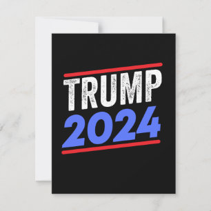 Trump 2024 Für Präsident Donald Jr. Maga Wahl Save The Date