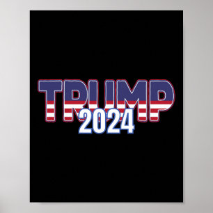 Trump 2024 für Präsident konservative Republikaner Poster