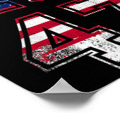 Trump 2024 für Präsident Poster (Ecke)