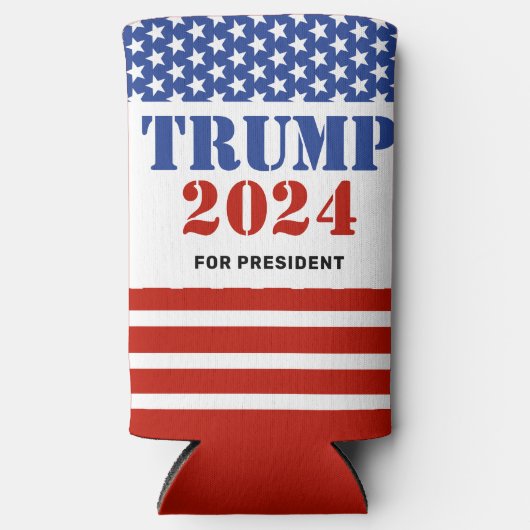Trump 2024 für Präsidentschaftswahlkampf Selters Dosenkühler (Vorderseite)