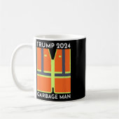 Trump 2024 Garbage Man Funny Garbage Patriots Supp Kaffeetasse (Links)