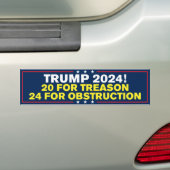 Trump 2024 Gefangenenverrat gegen Trump Autoaufkleber (Auf Auto)