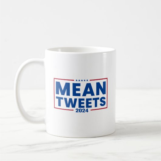 Trump 2024 Gemein Tweete Hoodie Kaffeetasse (Links)