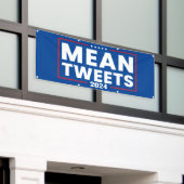 Trump 2024 Gemein Tweete Wahlen Banner (Äußeres Gebäude)