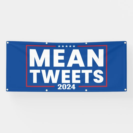 Trump 2024 Gemein Tweete Wahlen Banner (Horizontal)