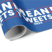 Trump 2024 Gemein Tweete Wahlen Geschenkpapier (Rolleneckpunkt)