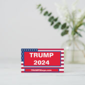 TRUMP 2024 GESCHÄFTSKARTE VISITENKARTE (Stehend Vorderseite)