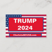 TRUMP 2024 GESCHÄFTSKARTE VISITENKARTE (Vorderseite)