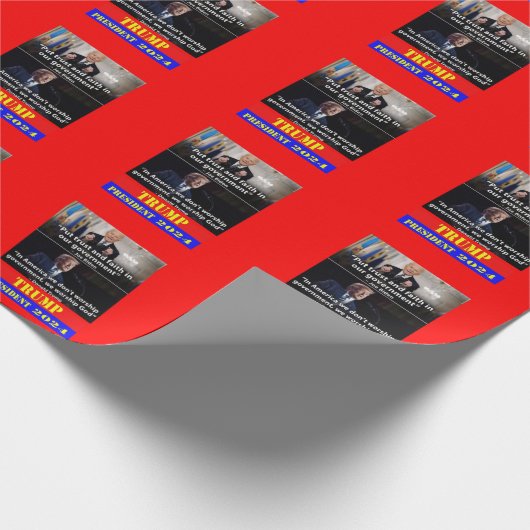 TRUMP 2024 GESCHENKPAPIER (Ecke)