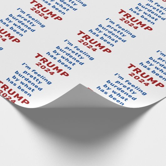 Trump 2024 geschenkpapier (Ecke)