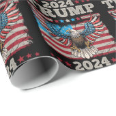Trump 2024 geschenkpapier (Rolleneckpunkt)