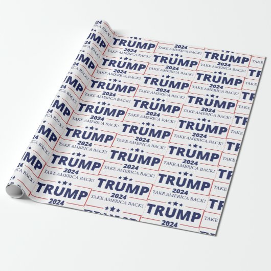 Trump 2024 geschenkpapier (Ungerollt)