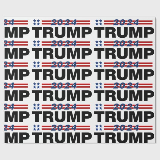 Trump 2024 geschenkpapier (Flach)