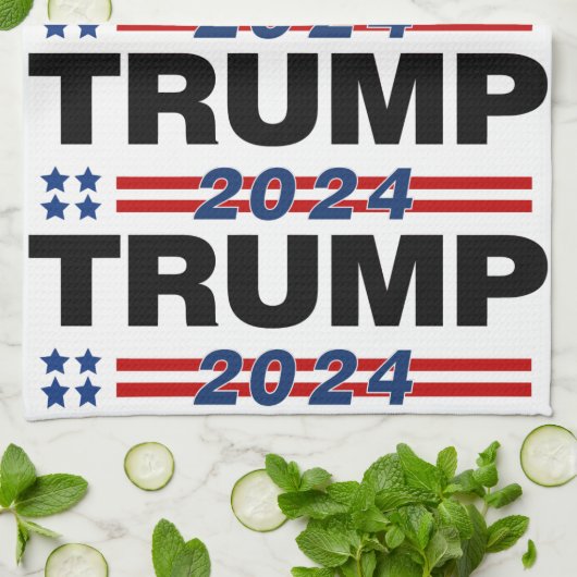 Trump 2024 geschirrtuch (Gefaltet)