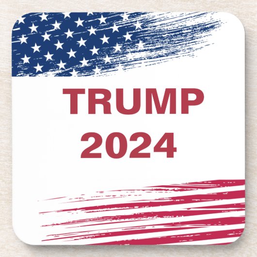 Trump 2024 getränkeuntersetzer (Vorderseite)