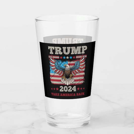 Trump 2024 glas (Rückseite)