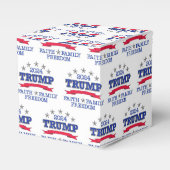 Trump 2024: Glaube, Familie, Freiheit Geschenkschachtel (Vorderseite)