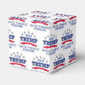 Trump 2024: Glaube, Familie, Freiheit Geschenkschachtel (Rückseite)