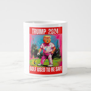 TRUMP 2024 GOLF HAT SICH GEWÖHNLICH SICHERGESTELLT Jumbo-Tasse