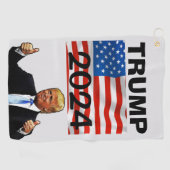 TRUMP 2024 GOLF TOWEL PATRIOTIC GOLFHANDTUCH (Horizontal)