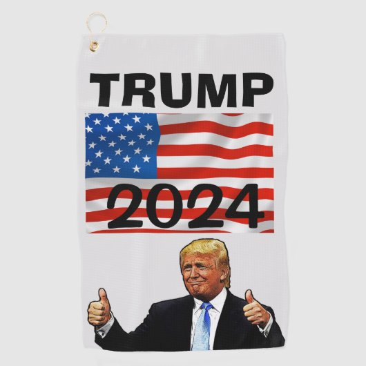 TRUMP 2024 GOLF TOWEL PATRIOTIC GOLFHANDTUCH (Vorderseite)