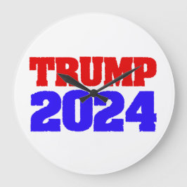 Trump 2024 große wanduhr
