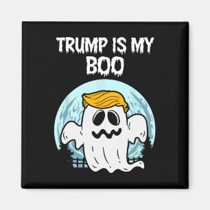 Trump 2024 Haar Lustiger Geist Halloween Boo  Magnet