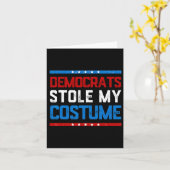 Trump 2024 Halloween-Kostum1 Karte (Gelbe Blume)