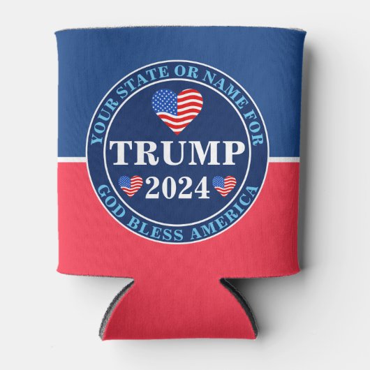Trump 2024 Herz Patriotischer Präsident Typ Stuff Dosenkühler (Vorderseite)