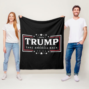 Trump 2024 Holt Amerika zurück Fleecedecke