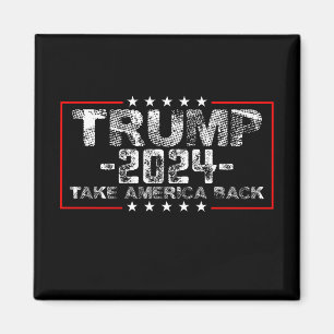 Trump 2024 Holt Amerika zurück Politik Vintage Magnet