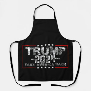 Trump 2024 Holt Amerika zurück Politik Vintage Schürze