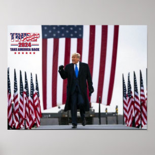 Trump 2024 Holt Amerika zurück Poster