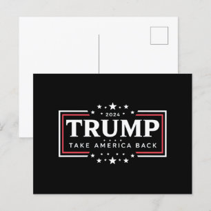 Trump 2024 Holt Amerika zurück  Postkarte
