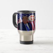 Trump 2024 Ich bin wieder da Reisebecher (Vorderseite Links)