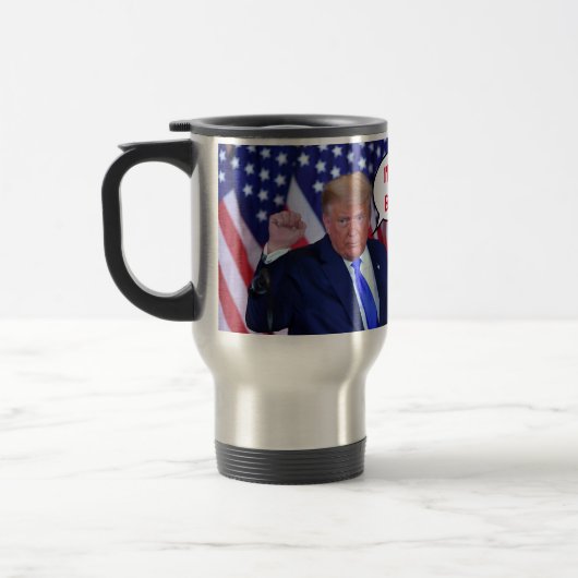 Trump 2024 Ich bin wieder da Reisebecher (Links)