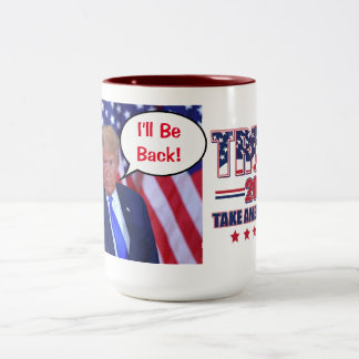 Trump 2024 - Ich bin wieder da Zweifarbige Tasse