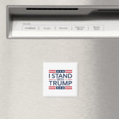 Trump 2024 Ich stehe mit Trump hinter dem Unterstü Magnet (In Situ (Geschirrspüler))