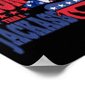 Trump 2024 Ich würde eher für einen Felon als für  Poster (Ecke)