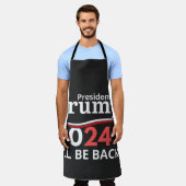 TRUMP 2024 - I'LL BE BACK! SCHÜRZE (Getragen)