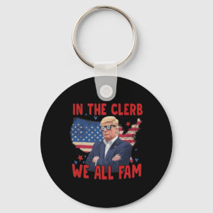 Trump 2024 in der Clerb We all Fam 45 47 Amerikane Schlüsselanhänger